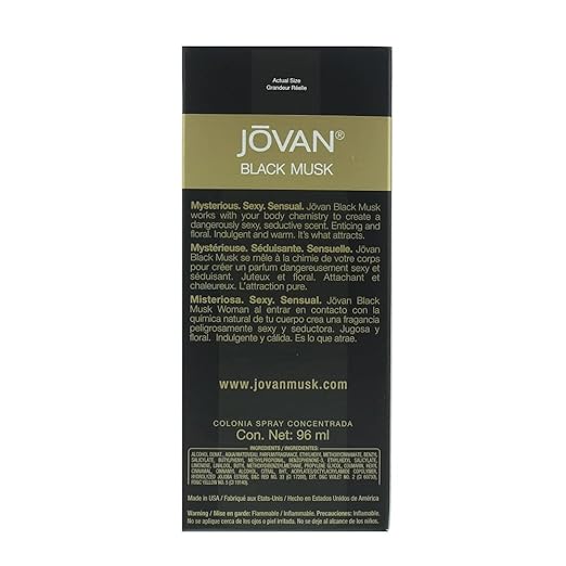 Jovan Black Musk for Women Cologne Spray 96ml