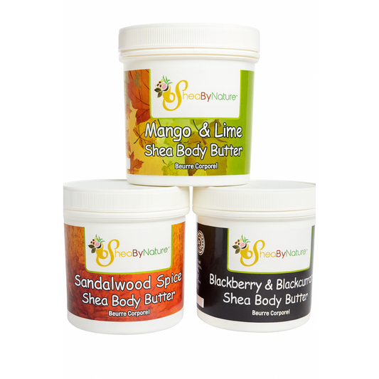 BODY BUTTER TRIO – FRUITY SPICE SCENTS COLLECTION - 3 Tubs