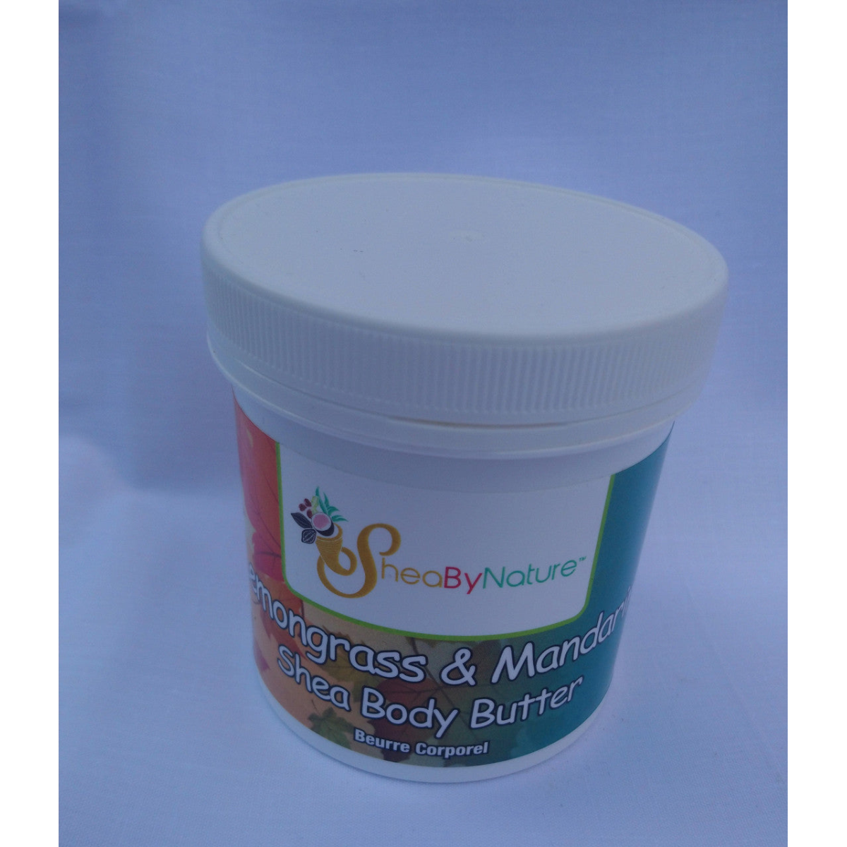 Sheabynature Lemon grass & Mandarin Shea Butter Body Butter, Refreshing Intensive Body Moisturiser for very Dry Skin. 100% Natural Hand made. 250g