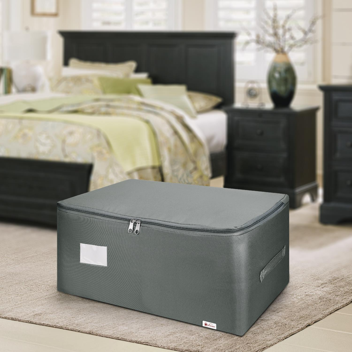 VINSANI 3PK STORAGE BAGS MEDIUM DGREY 1010291