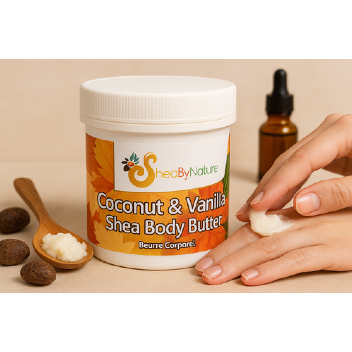 Coconut & Vanilla Shea Butter Body Butter Intensive Therapy for Very Dry Sensitive Skin, with Cocoa Butter and Vitamin E 250g