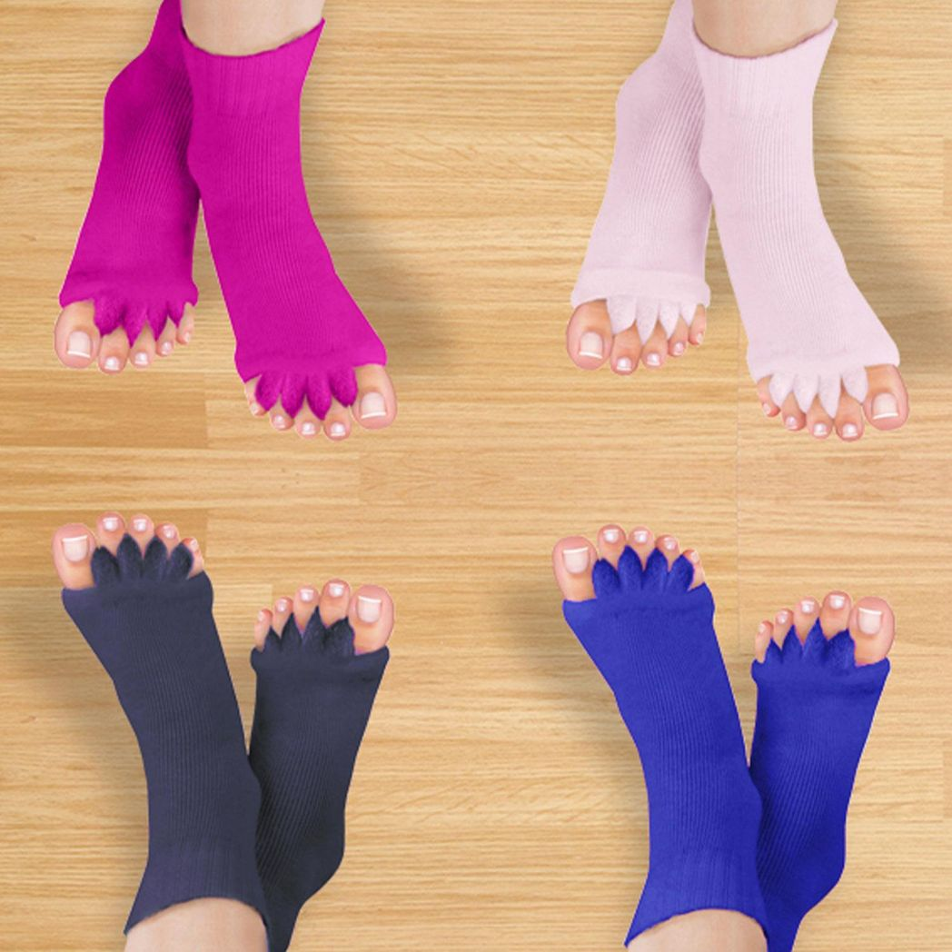 Pair of Foot Alignment Socks to Relieve Foot Pain, Navy