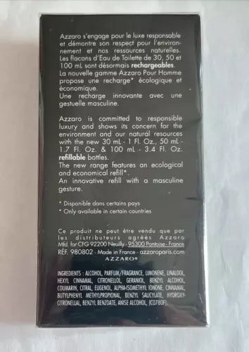 Azzaro Eau De Toilette Refillable Spray 50ml