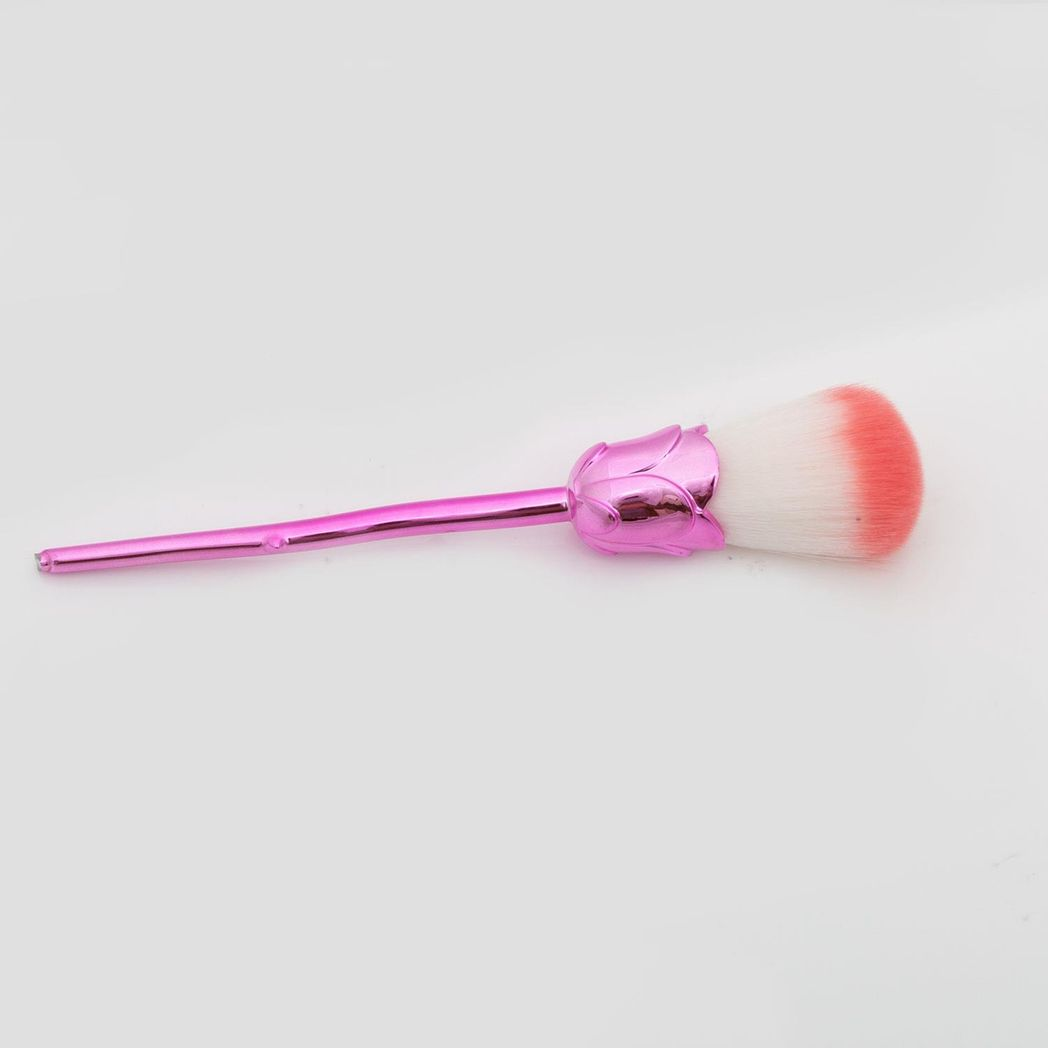 Beauty and the Beast-Inspired Rose Makeup Brushes with Glossy Handles