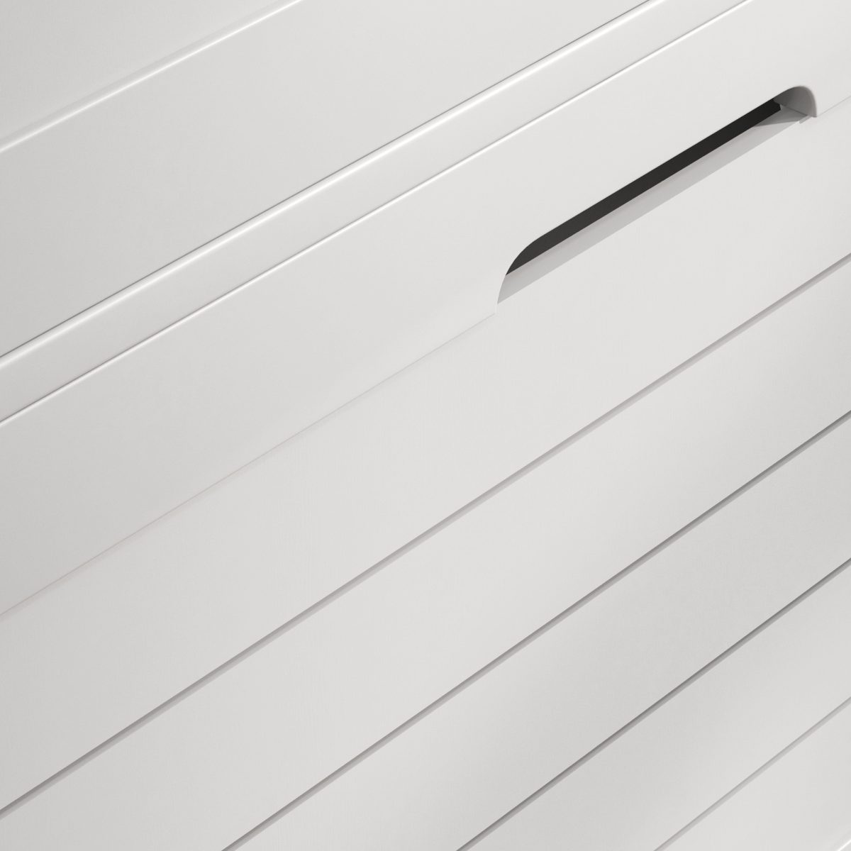 HOMCOM Narrow Shoe Storage Cabinet with 3 Flip Drawers, White