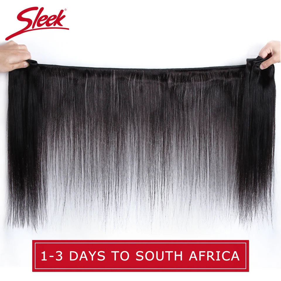 Sleek Brazilian Straight Human Hair Bundles 1/3/4 Pcs Hair Weaving Remy Bundles Human Hair Bone Straight Human Hair Extension