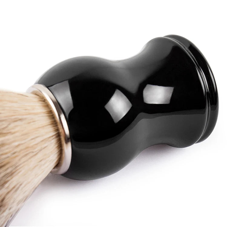 Qshave Man Pure Badger Hair Shaving Brush 100% Original for Razor Edge Safety Straight Classic Safety Razor 11.5cm x 5.2cm