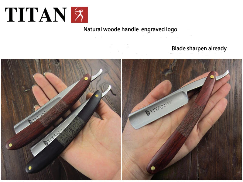 Titan shaving razor sharp already straight razor for men