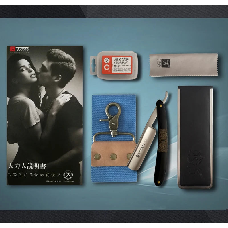 Titan shaving razor sharp already straight razor for men