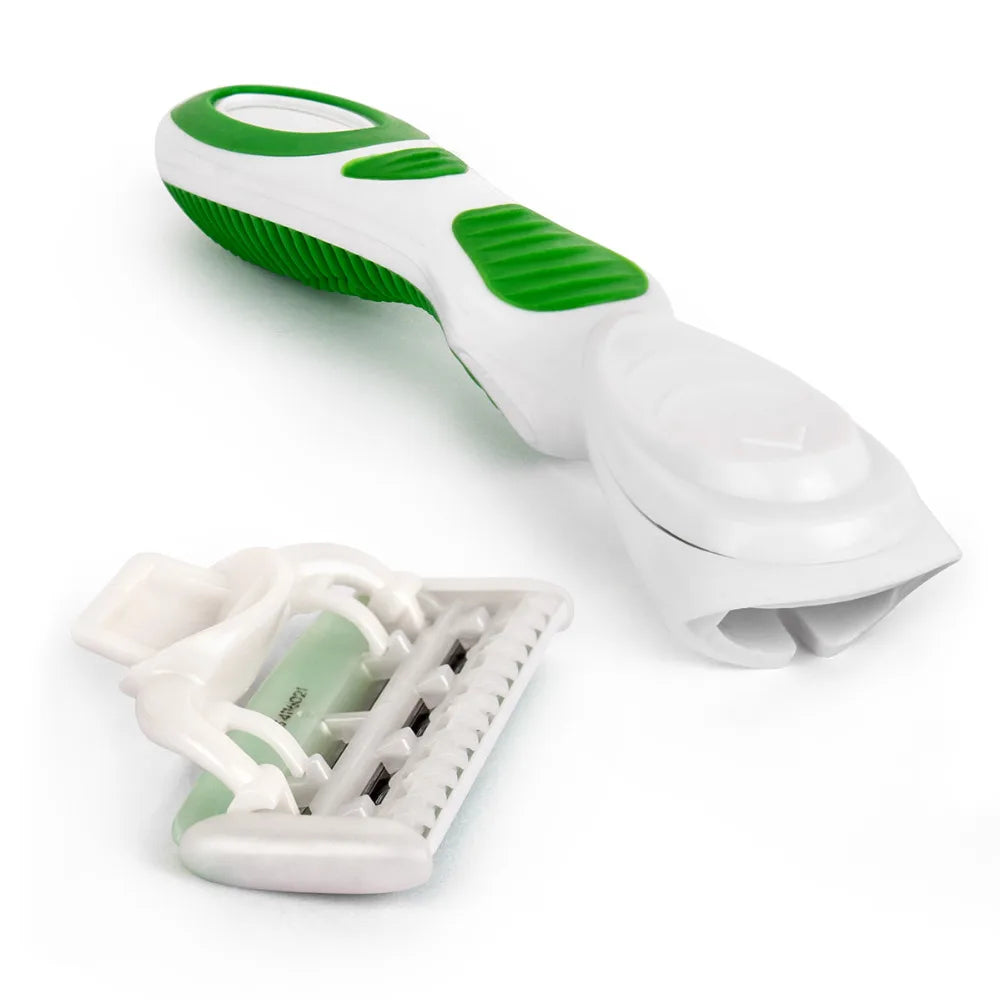 QShave Green Series Blade Lady Personalized Shaving Razor X5 USA Blade Women Razor Blade, 4 / 8 /16 Cartridges