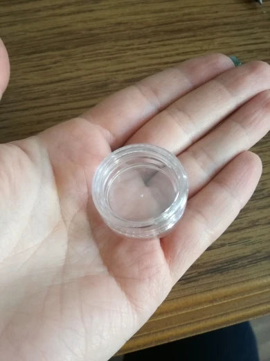 100PCS 3G Transparent Cream Jar, 3CC Mini Empty Clear Sample Container,Empty Cosmetic Containers Recipientes de Plastico