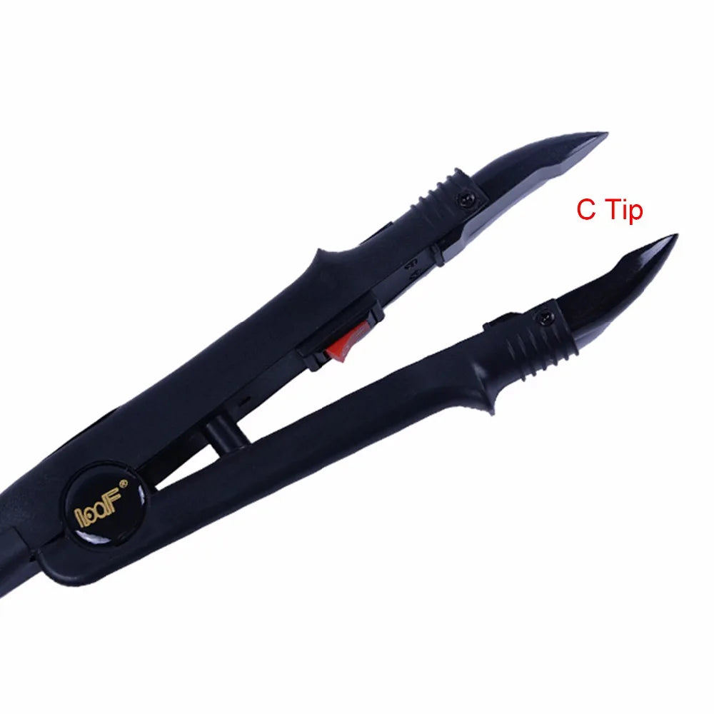 1pc JR-611 A/B/C tip Constant Heat Iron Hair Connectors Hair Extensions Tools Fusion Iron Wand Iron Melting Tool+EU outlet
