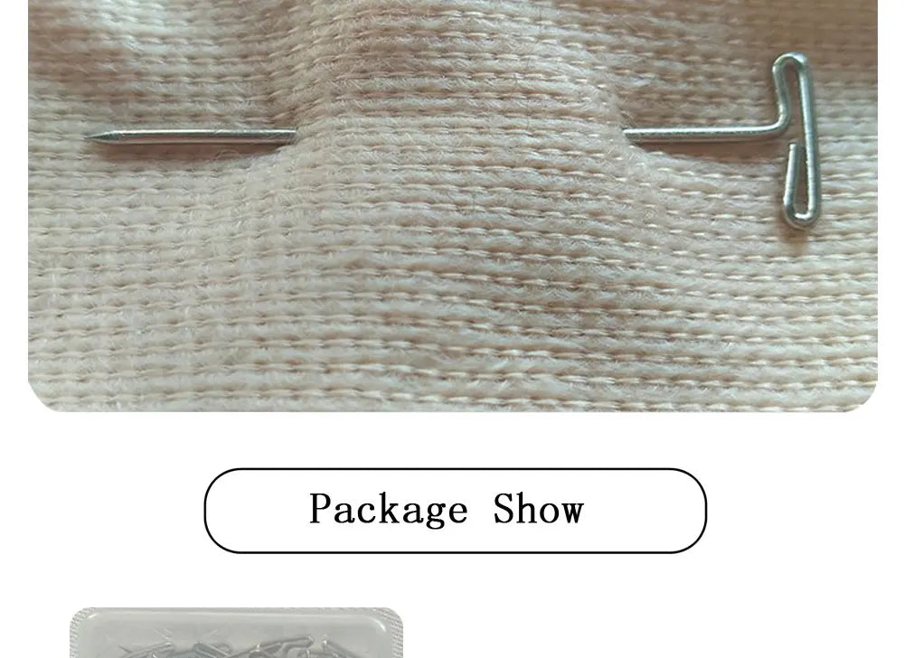 50 Pieces Wig T Pins for Holding Wigs Silver 32mm Long T-pins Styling Tools For Wig Display OLD STREET