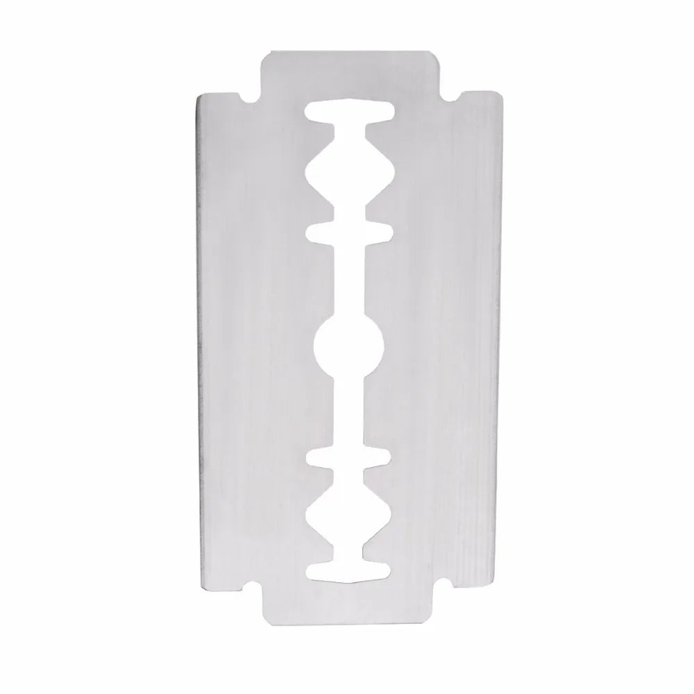 Qshave Double Edge Safety Razor Blade Straight Razor Titanium Blade Classic Safety Razor Blade Made in USA, 10 Blades