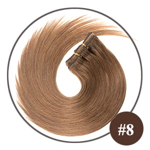 Doreen Full Head Brazilian Machine Remy Clip in Hair Extensions Human Hair 100% Real Natural Hairpiece Clips On 120G 14 To 22