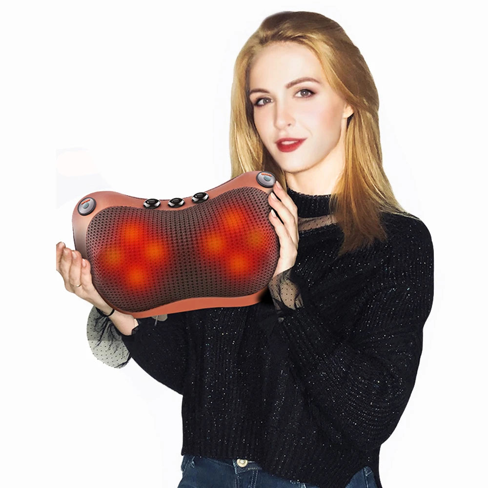 Massage pillow for back, neck and shoulders Electric roller massager