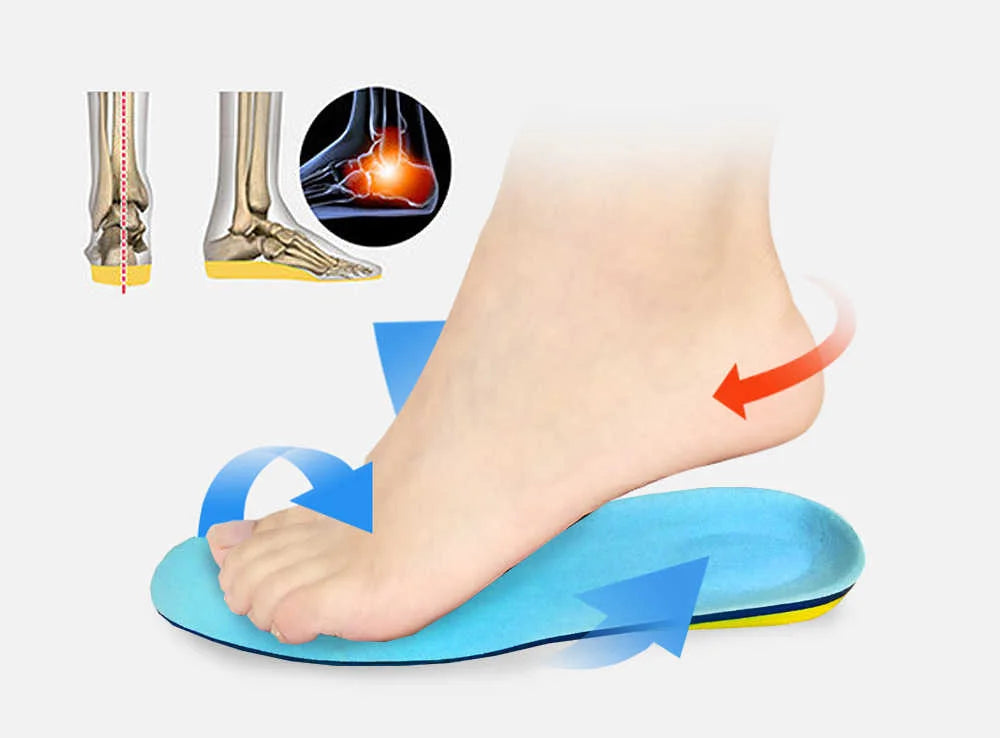 Silicon Gel Insoles Foot Care For Plantar Fasciitis Heel Spur Running Sport Insoles Shock Absorption Pads Arch Orthopedic Insole