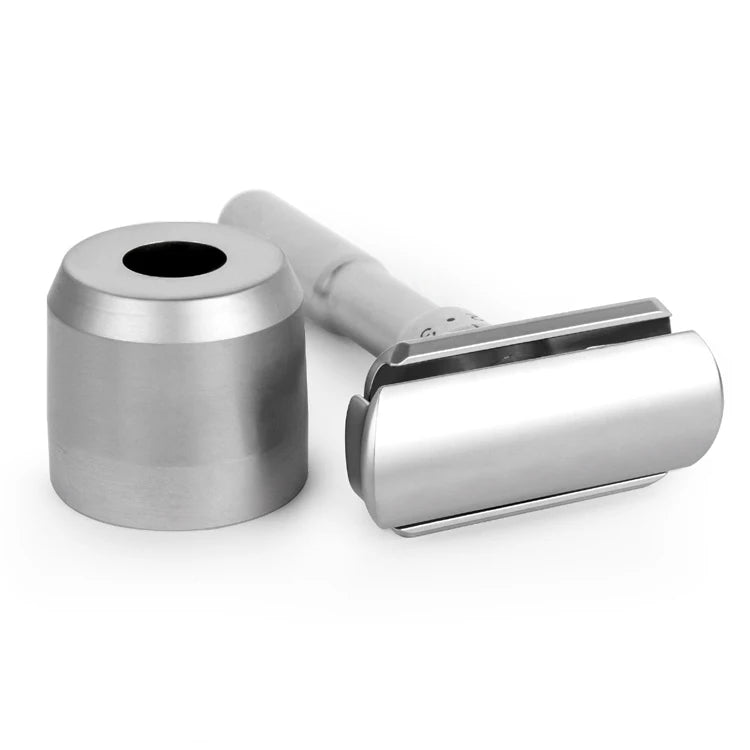 QSHAVE Adjustable Safety Razor Double Edge Classic Mens Shaving Mild to Aggressive 1-6 File Hair Removal Shaver it with 5 Blades