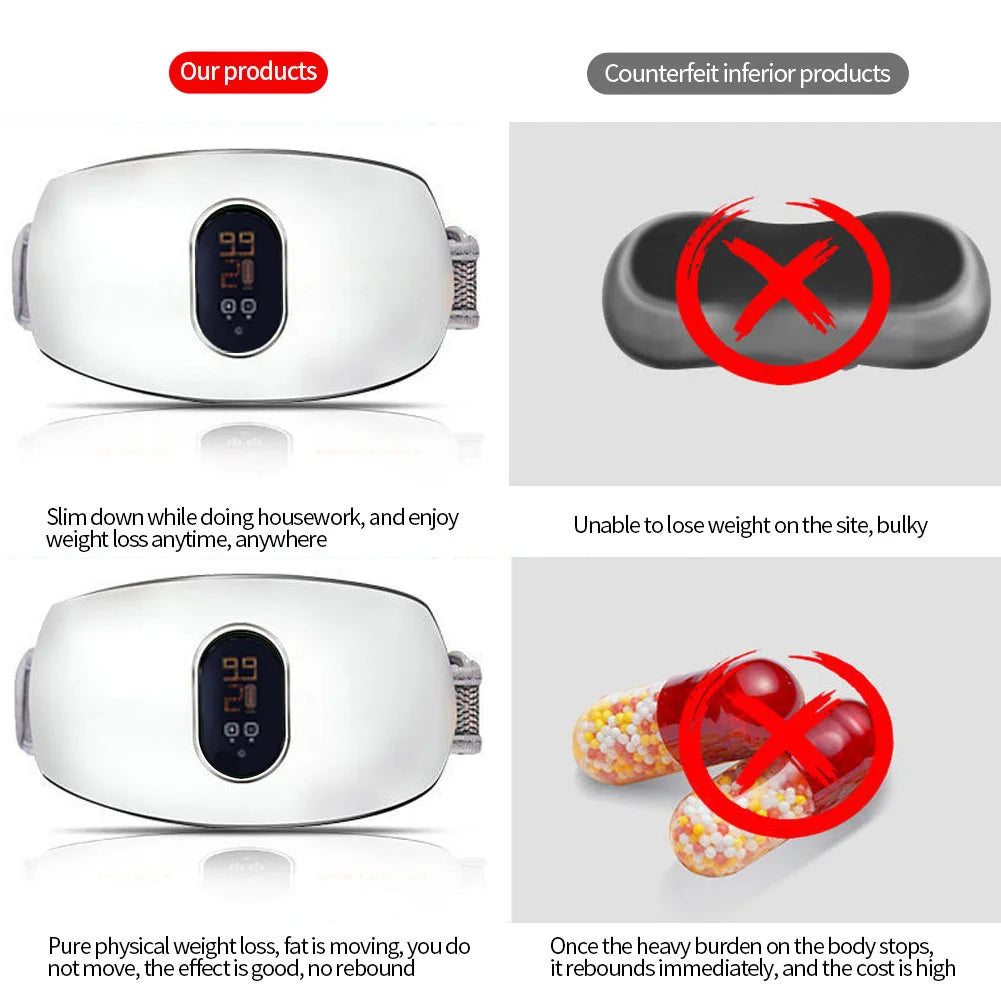 Body Slimming High Frequency Vibrating Massager Fat Burner Infrared Therapy Lose Weight Body Massager 3 in 1 EMS Electric