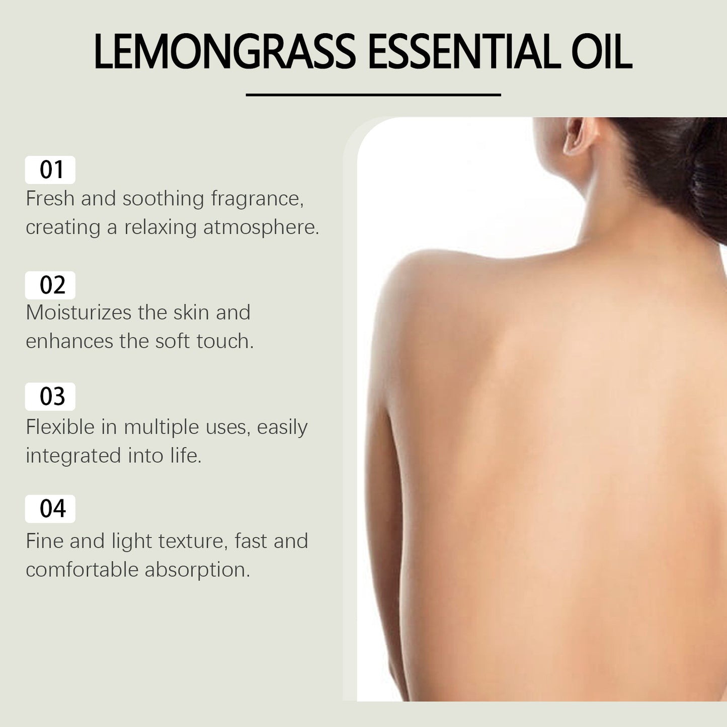 Lemongrass Soothing Essential Oil Moisturizing Brightening Whitening Plant Fragrance Smoothing Refreshing Relaxing Essential Oil