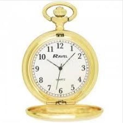 Ravel Plain Pocket Watch Gilt R1001.03