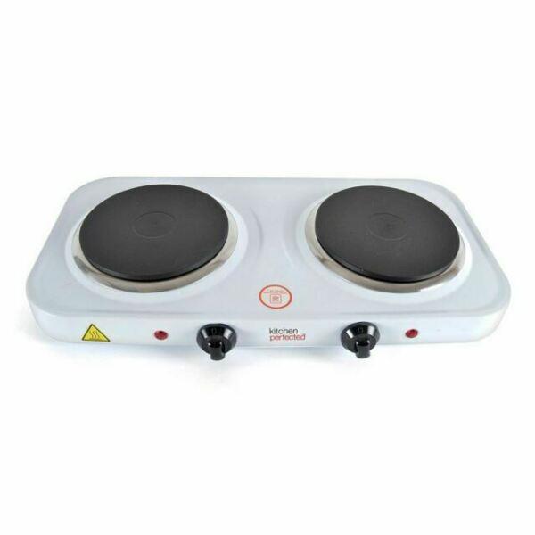 Kitchen Perfected Double Hot Plate E4202WH- White