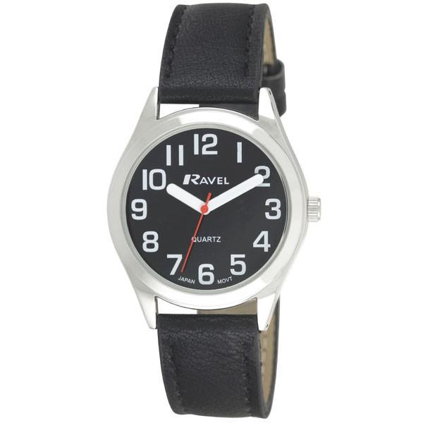 Ravel Mens Classic Strap Watch Black Watch R0125.03.1