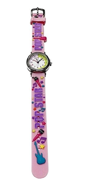 Ravel Children Girls 3D Cartoon Time Teacher Watch Pop Star R1513.48P