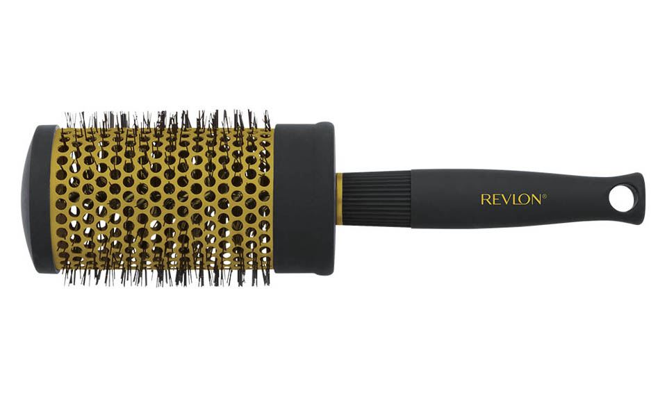 Revlon Ionic Ceramic Striking Volume Large Round Barrel Blow Dry Hair Brush Nano Anti Bacterial Technology