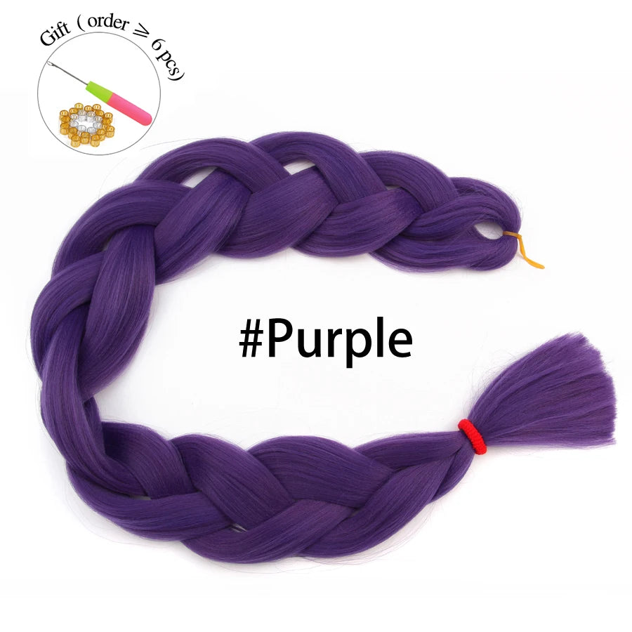 Super Long 165G 200cm Hair Synthetic Jumbo Braiding Hair Extension Heat Resistant Fiber African Ombre Jumbo Braid Hair Women