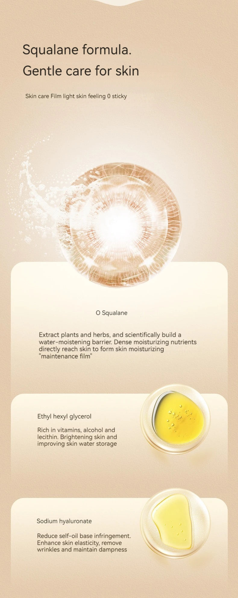 Squalane Fragrance Body Lotion Mild Moisturizing Refreshing Non Greasy Perfume Flavor Skin Rejuvenating Body Lotion