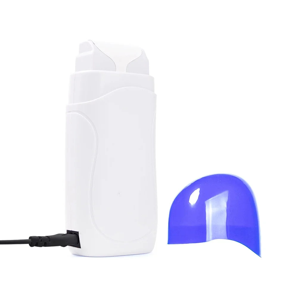 Honey Epilatory Waxing Kit Depilatory Roll on Wax Heater Machine with Refillable Wax Cream&100PCS Waxing Papers For Hair Removal