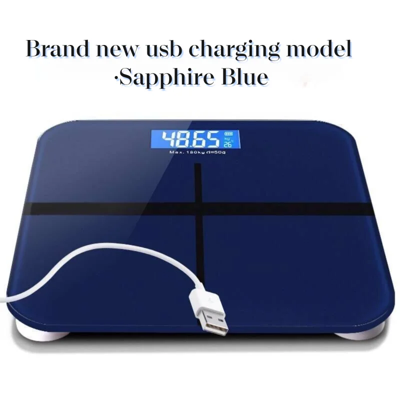 Weight Loss Weighing Device LED Display Smart Body Weight Scale USB Charging Precision Electronic Scale for Home Office Adult