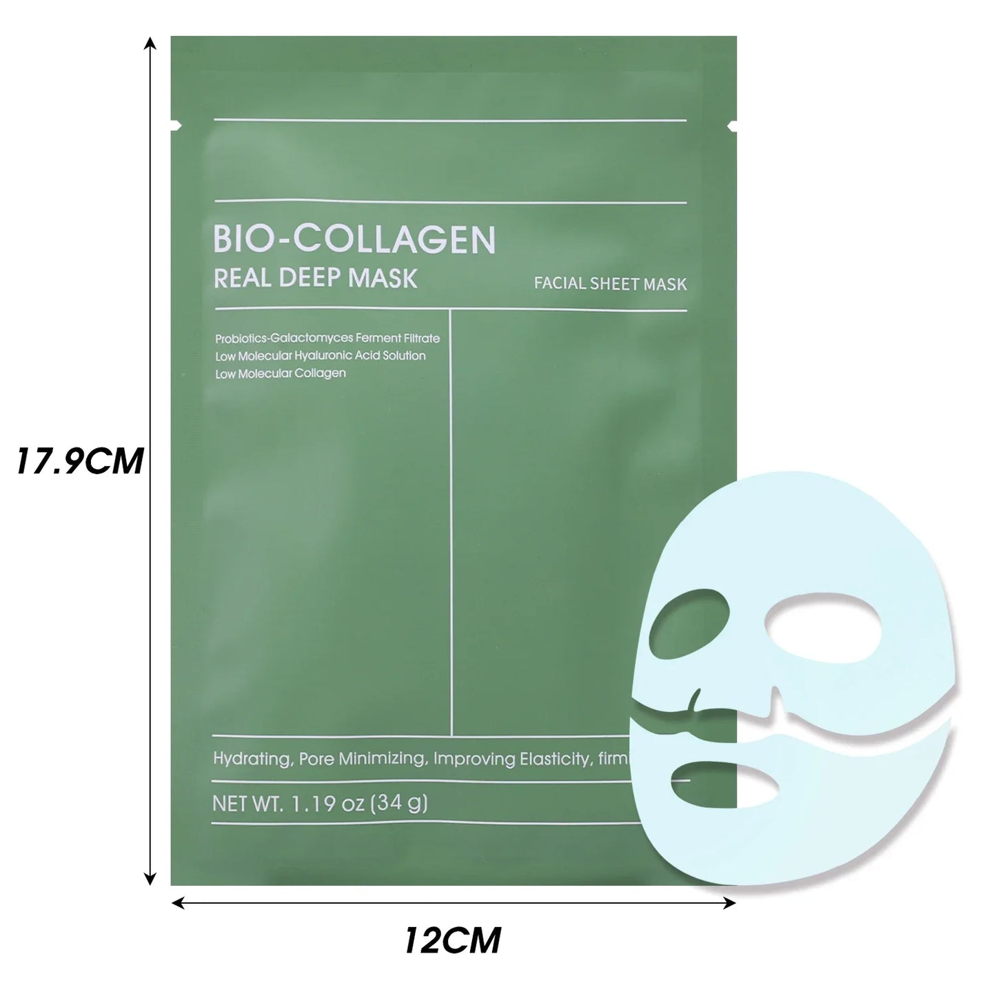 Collagen Face Mask Moisturizing Brightening Deep Hydration Overnight Mask Nourishing Refreshing Face Skin Care Bio Collagen Mask