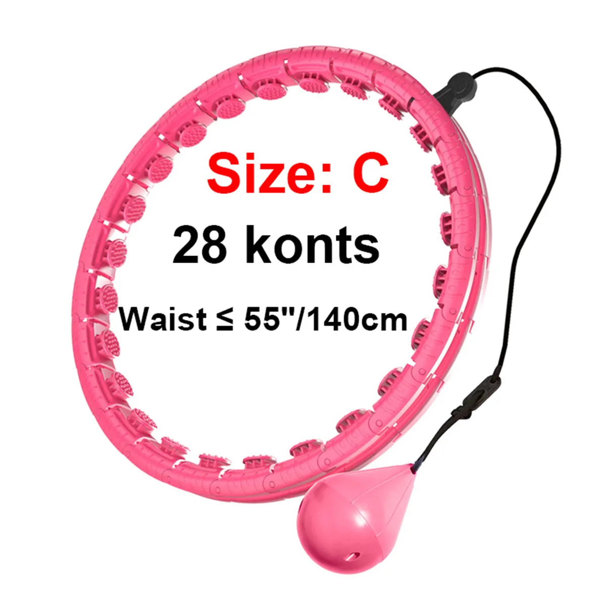 Weighted Massage Fitness Circle Hoops Weight Loss Detachable Links ,Exercise Weight Loss Sport Hoop