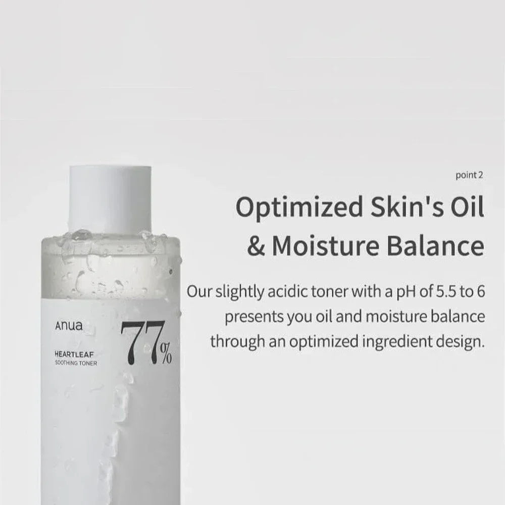 Anua HeartLeaf 77 Toner, Pore Cleansing Oil, Deep Cleansing Foaming Cleanser, Moisturizing and Improving Skin, Korean Skincare