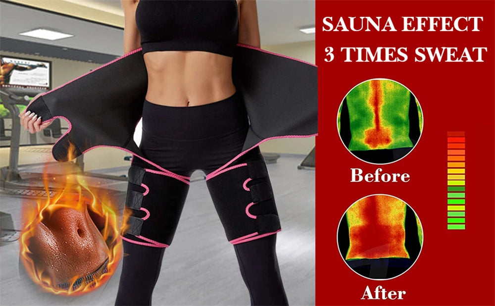 Waist Trainer for Women,3 In 1 Waist Thigh Trimmer and Weight Loss for Workout,Body Shaper Weight Loss Butt Lifter Waist Trainer