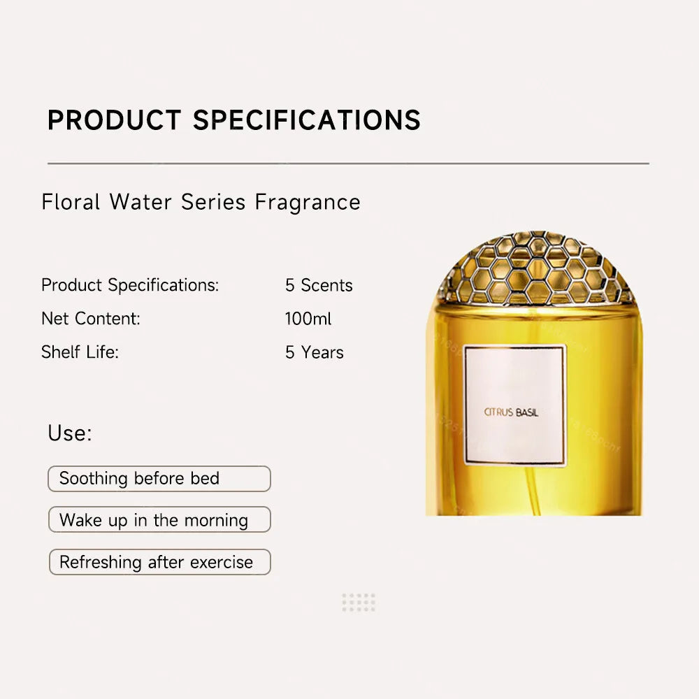 100Ml Brand Perfume Natural Fresh Women Perfumes Spray Lasting Floral Fruity Scent Fragrance Attractive Pheromone Daily Cologne