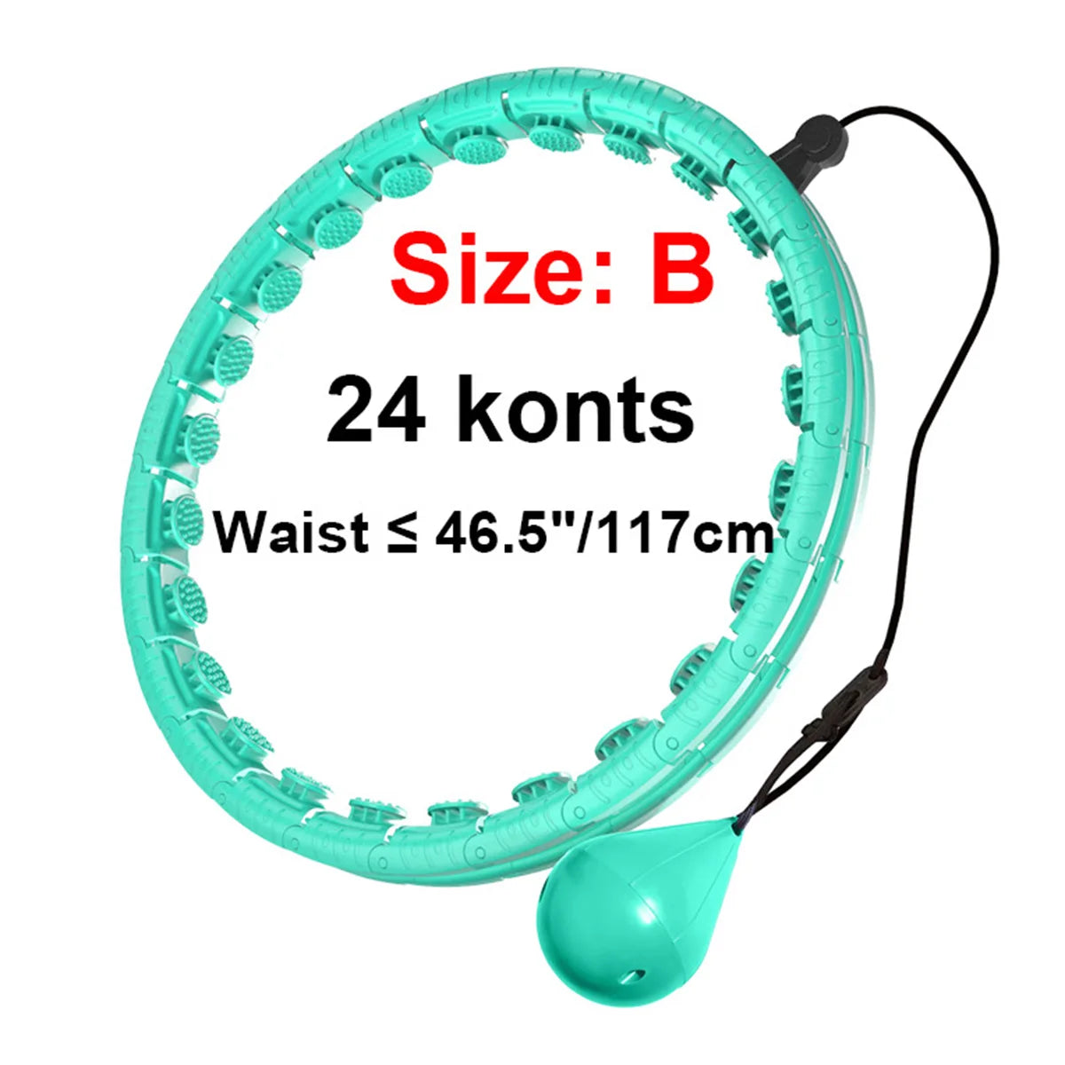 Weighted Massage Fitness Circle Hoops Weight Loss Detachable Links ,Exercise Weight Loss Sport Hoop