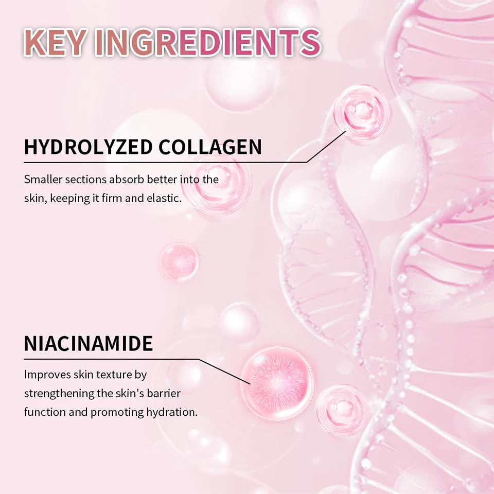 Collagen Jelly Cream Improving Skin Elasticity Tightening Soothing Moisturizing Anti-Aging Firmness Hydration Skincare Face Gel
