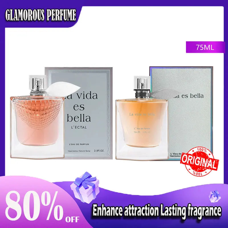 Original 75ml Women Perfume True Love Rose Fragrance Lasting Perfume Fresh Natural Romantic Temperament Perfume
