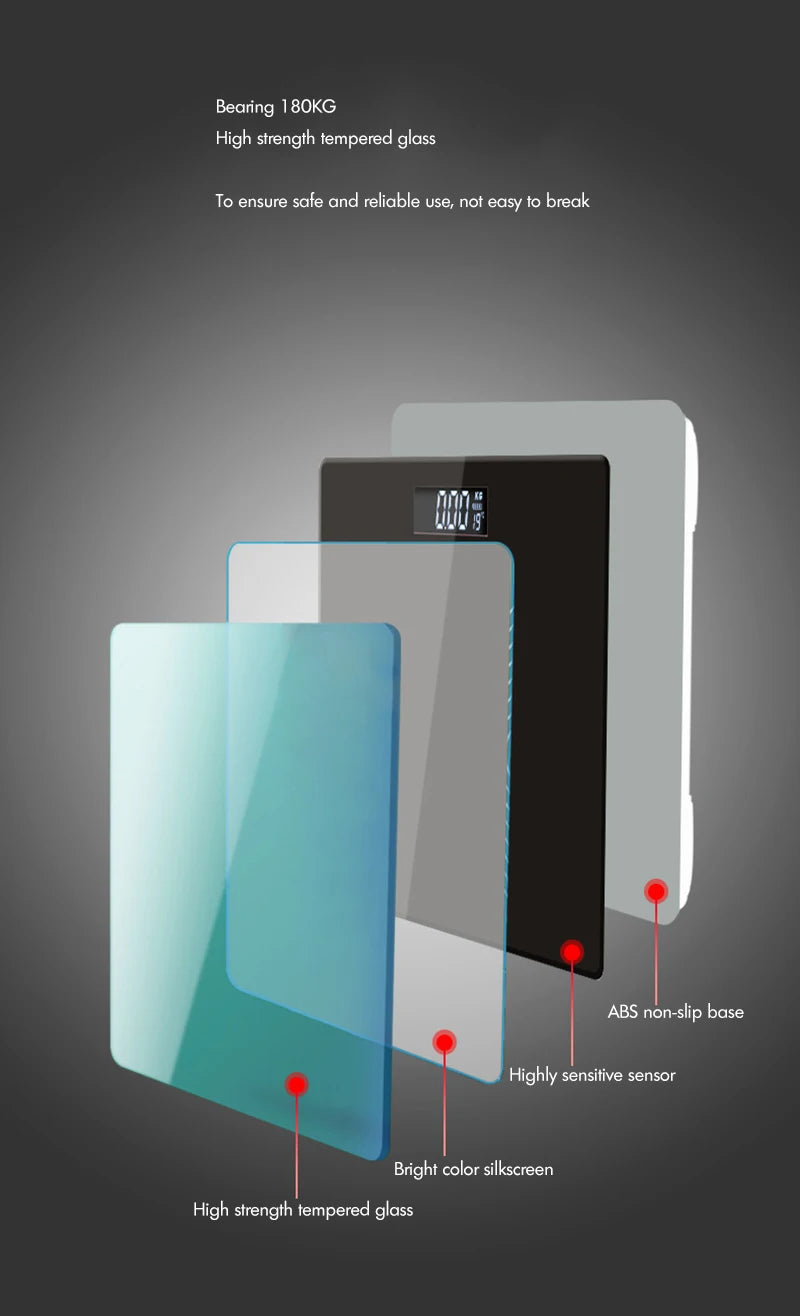 Scale for Body Weight, Weight Scale, веса.Digital Bathroom Scale with Step-On Technology,3 Backlit Display, 180kg Weighing Scale