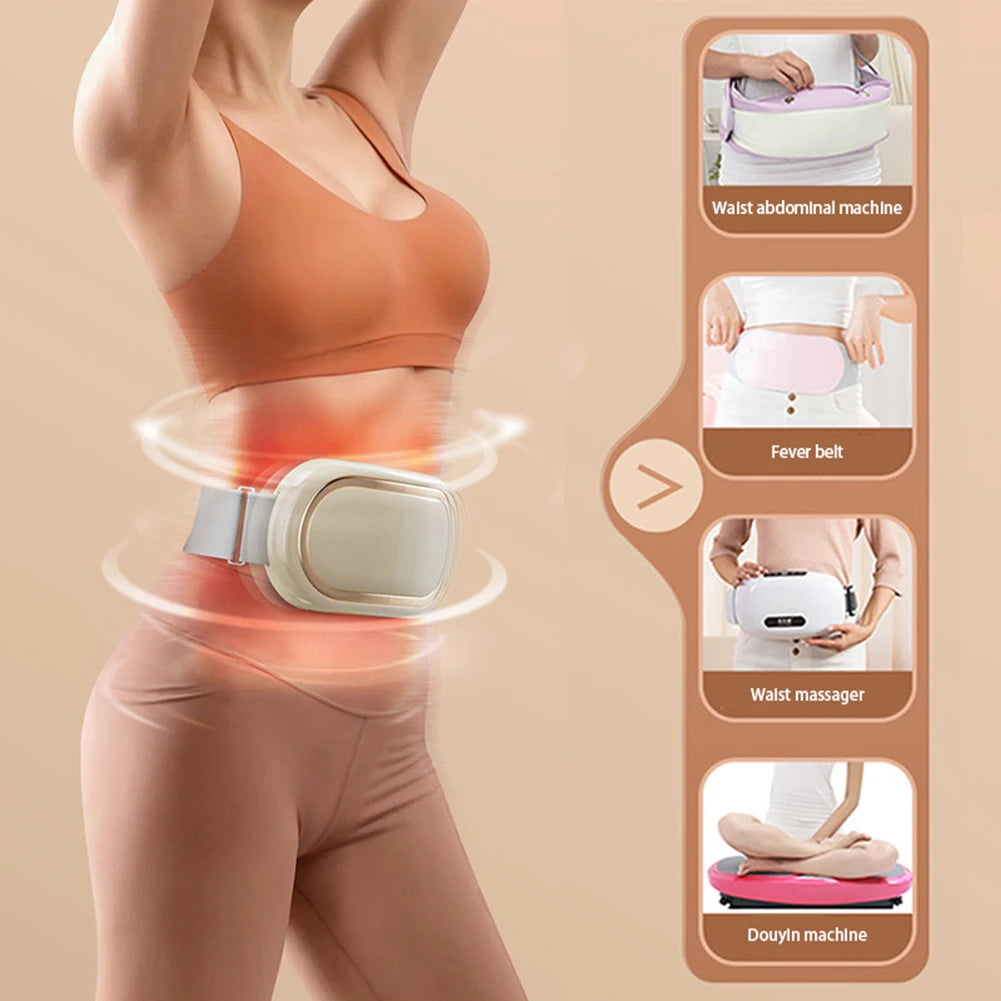 Lazy Fat Rejection Machine Weight Loss Shaking Machine Heated Massage Belt Weight Loss Device Thin Belly Abdominal Massager