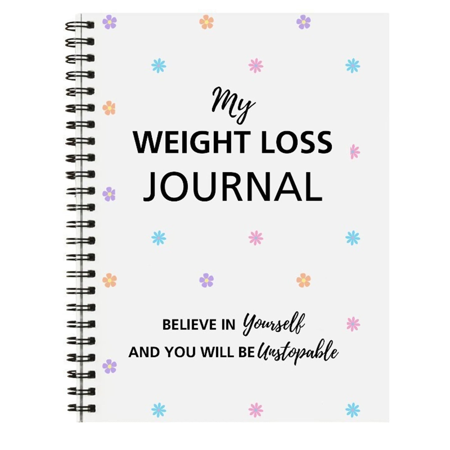 Weight Loss Journal for Women & Men Fitness Planner Diet Tracker Notebook for Home School Office Business