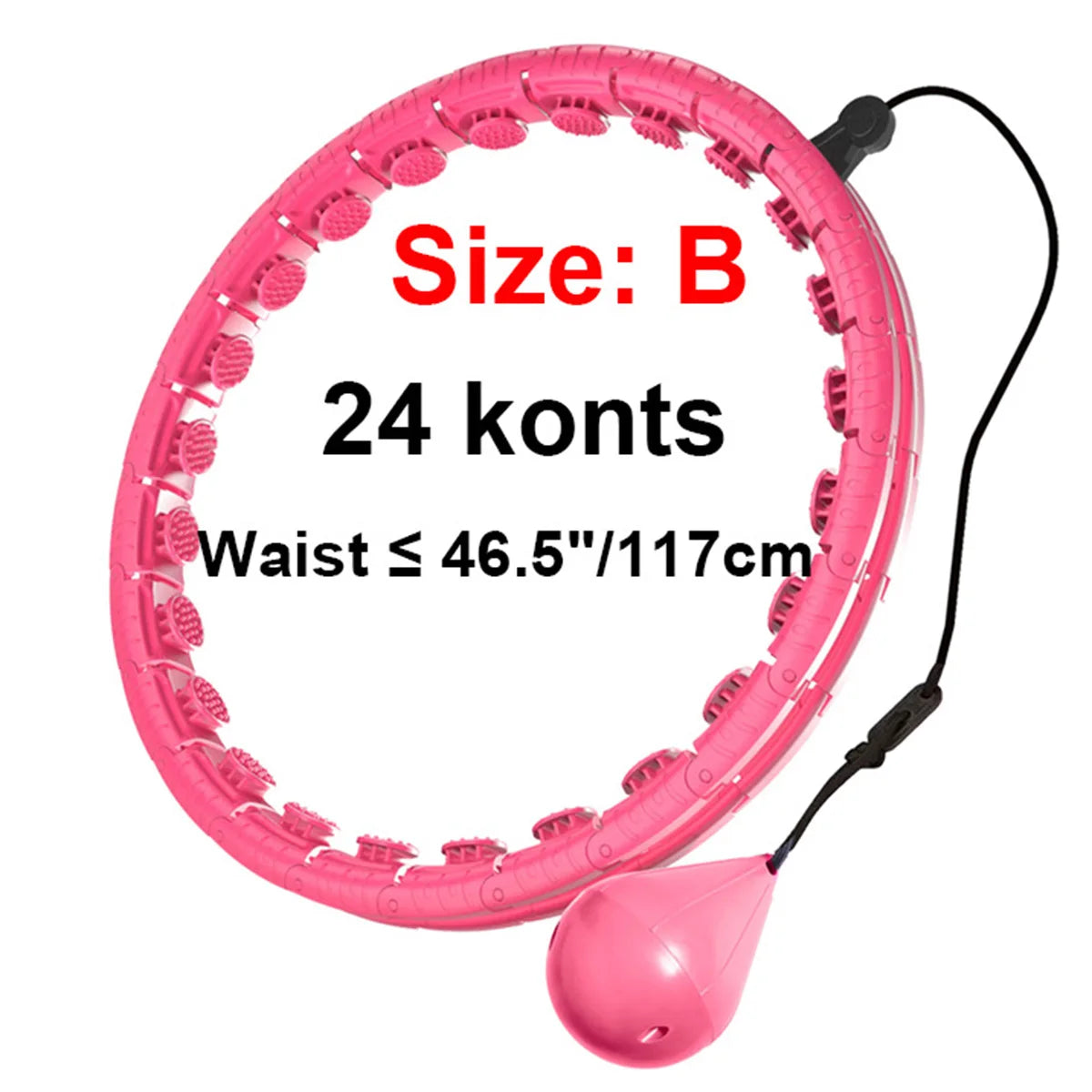 Weighted Massage Fitness Circle Hoops Weight Loss Detachable Links ,Exercise Weight Loss Sport Hoop