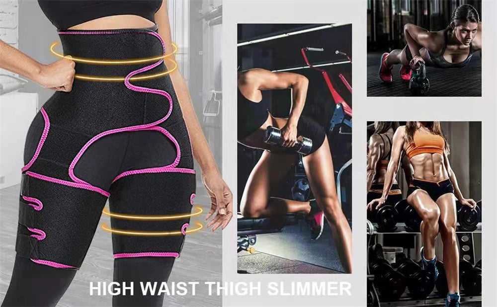 Waist Trainer for Women,3 In 1 Waist Thigh Trimmer and Weight Loss for Workout,Body Shaper Weight Loss Butt Lifter Waist Trainer