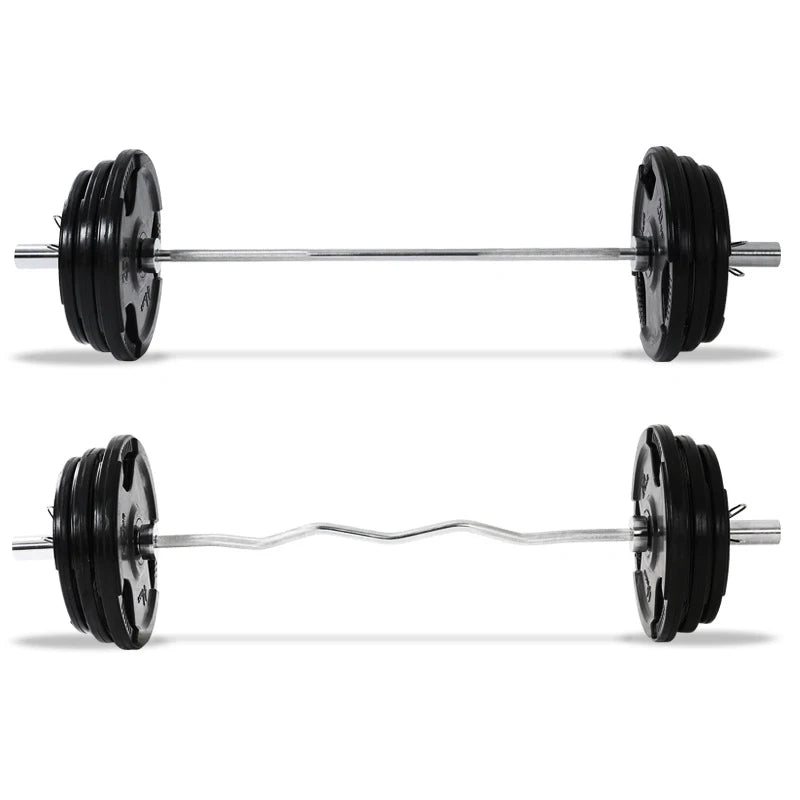 Fitness Weight Lifting Training Adjustable 20kg 50 Kg Weights Barbell Set