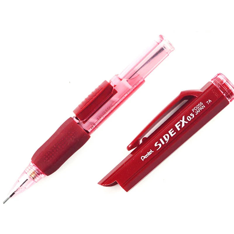 Japan Pentel PD255 Mechanical Pencils 0.5mm Side Extrusion Lead Eraser Head Retractable Classic Cute School Supplies Stationery