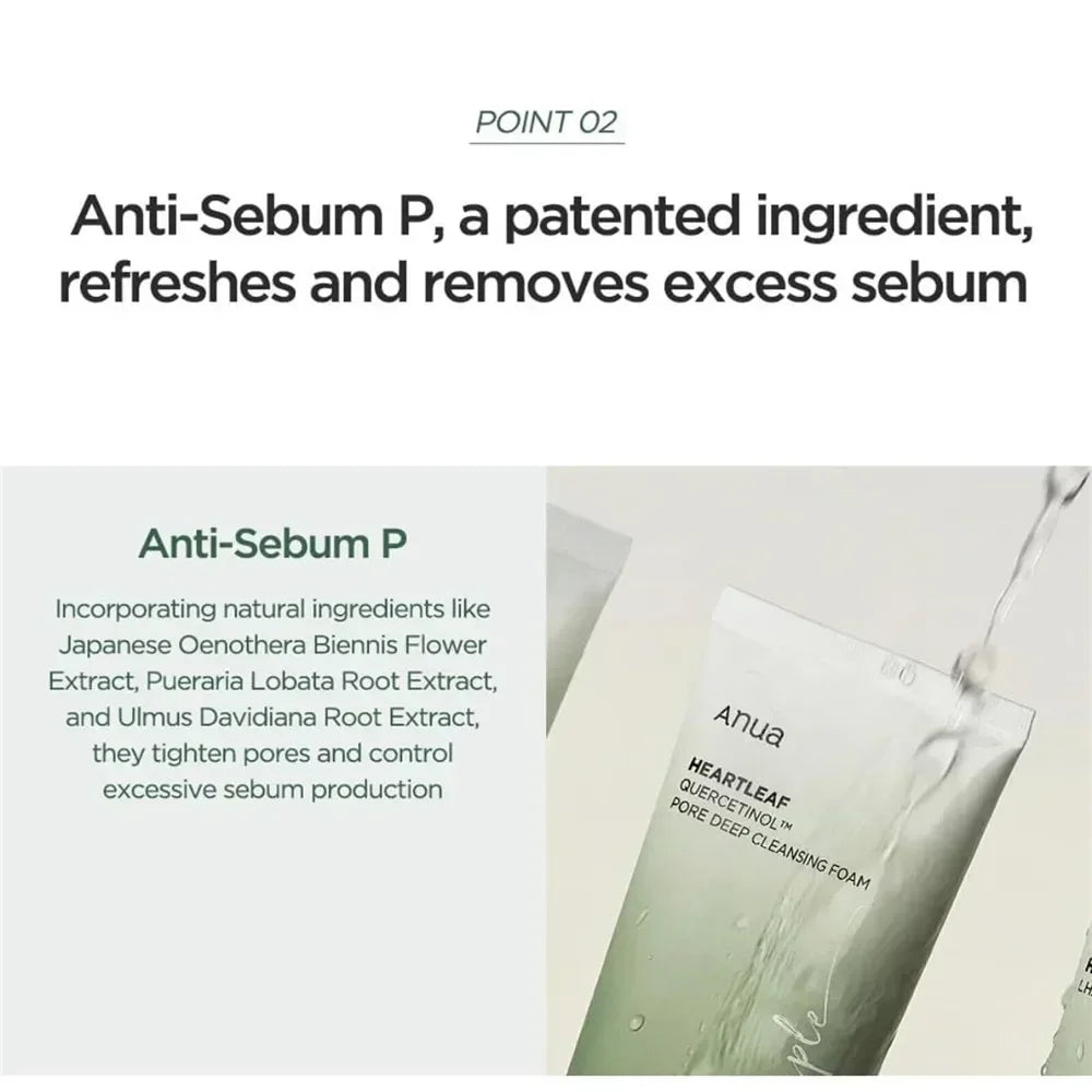 Anua HeartLeaf 77 Toner, Pore Cleansing Oil, Deep Cleansing Foaming Cleanser, Moisturizing and Improving Skin, Korean Skincare
