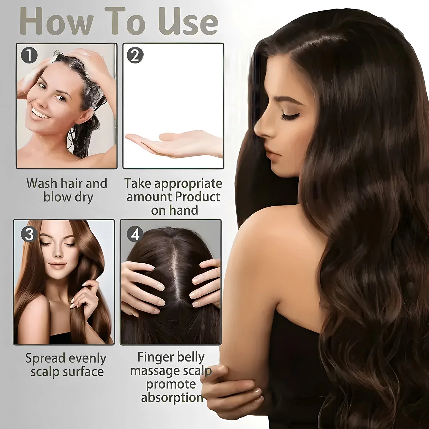No-Wash Conditioner, Healthy Hair Penetrating Root to Hair, Smoothing Hair, Suitable for All Hair Types